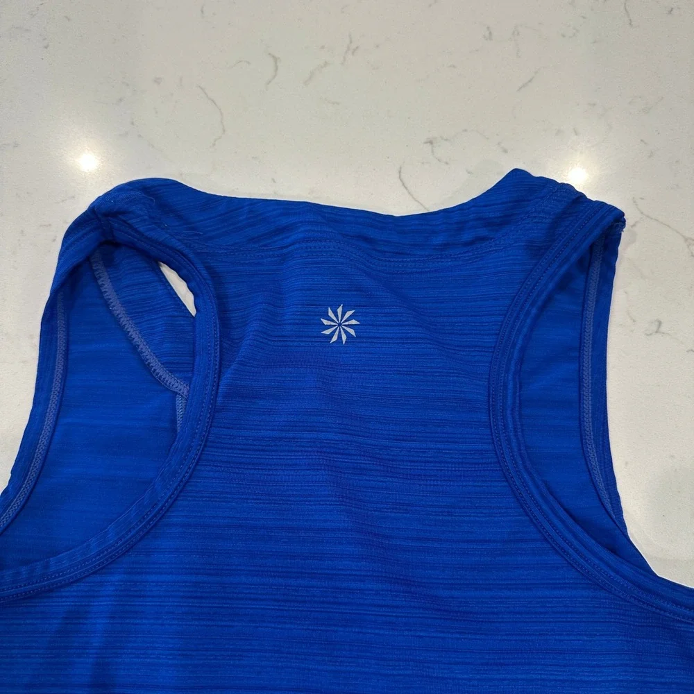 Athleta Womens Royal Blue Racerback Performance Workout Yoga Tank Top XS 408942